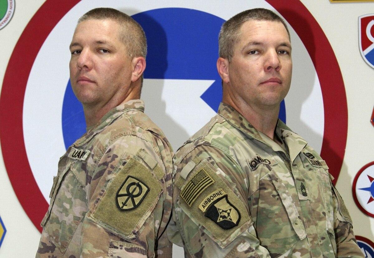  Twin master sergeants deploy together for the 3rd time