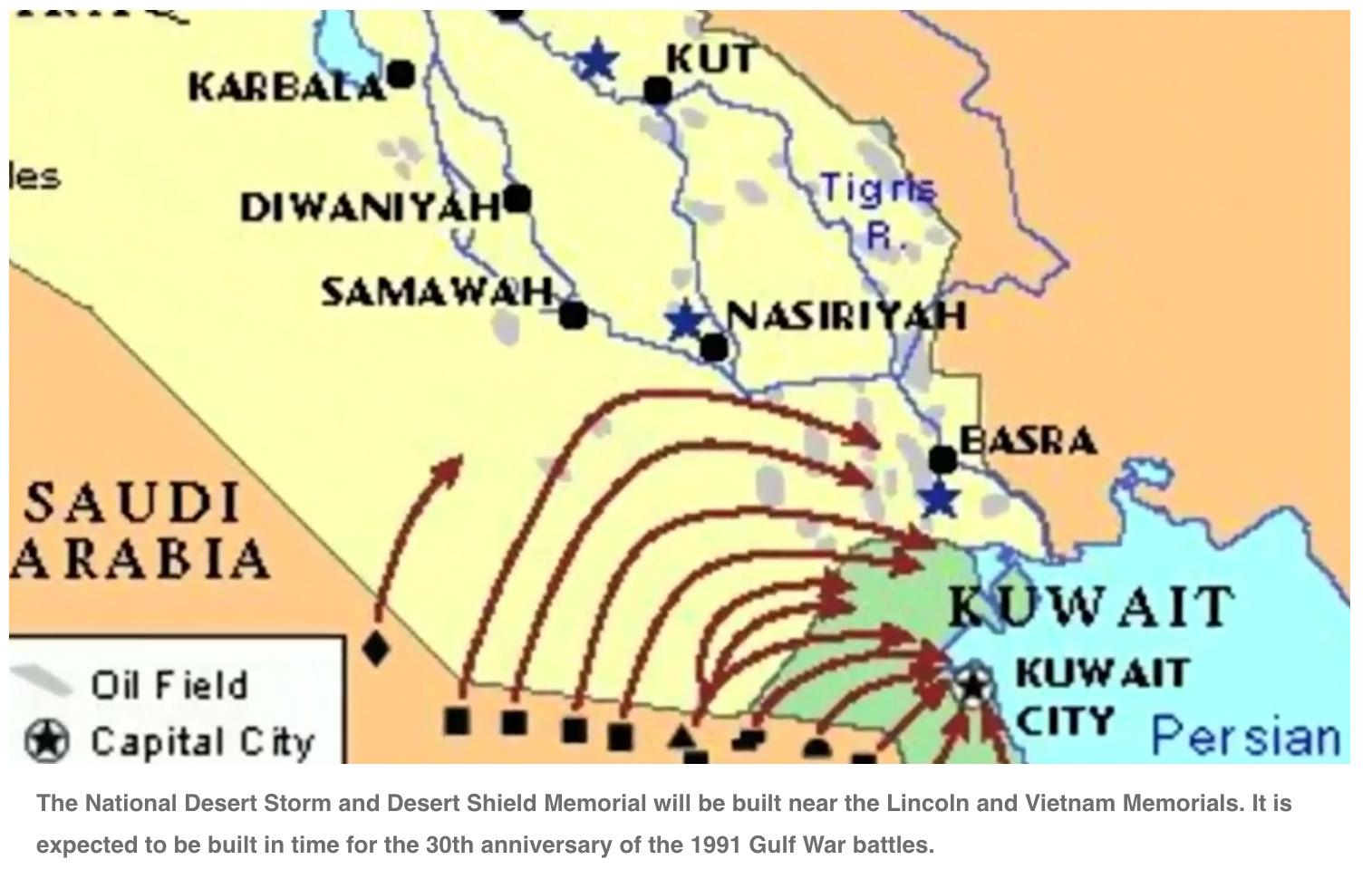  National Desert Storm War Memorial approved concept unveiled