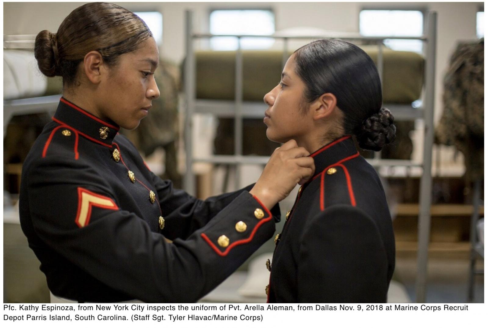  New in 2020: Silver earrings, male Marines carrying umbrellas