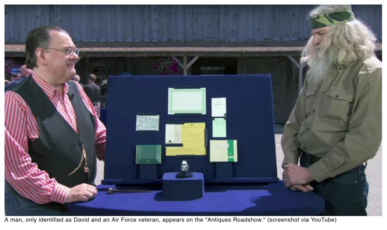  Air Force veteran floored after learning value of his Rolex watch on Antiques Roadshow
