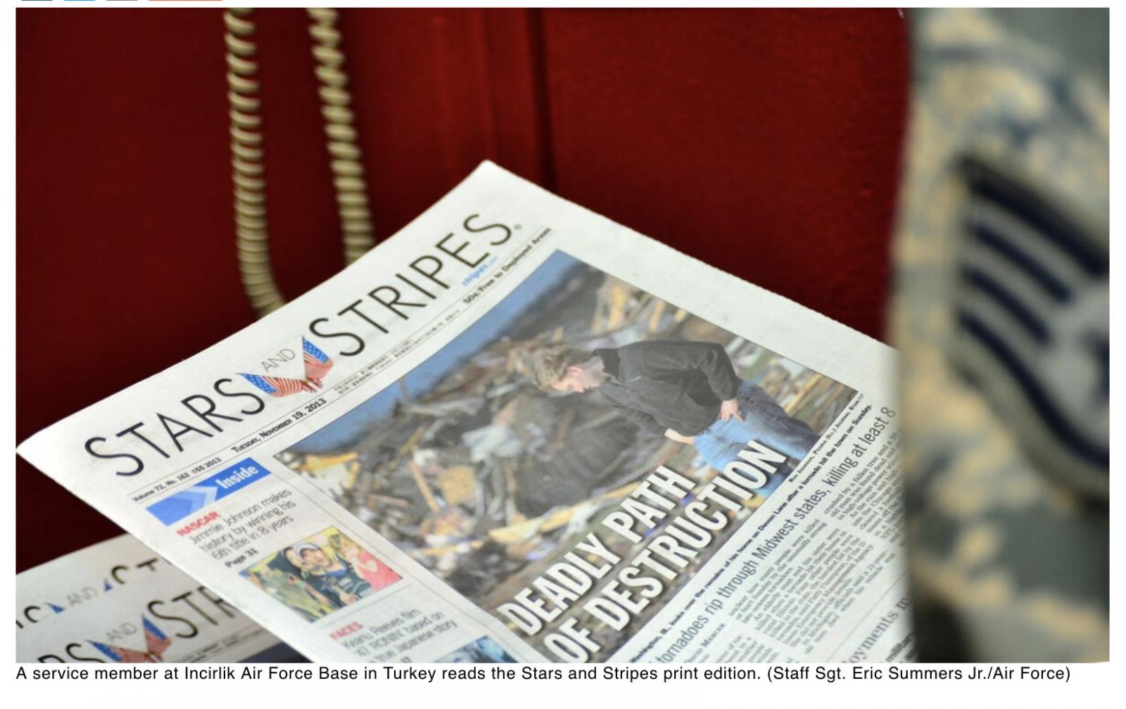  Stars and Stripes, military newspaper for service members, in jeopardy of losing more than $15M in Pentagon funding