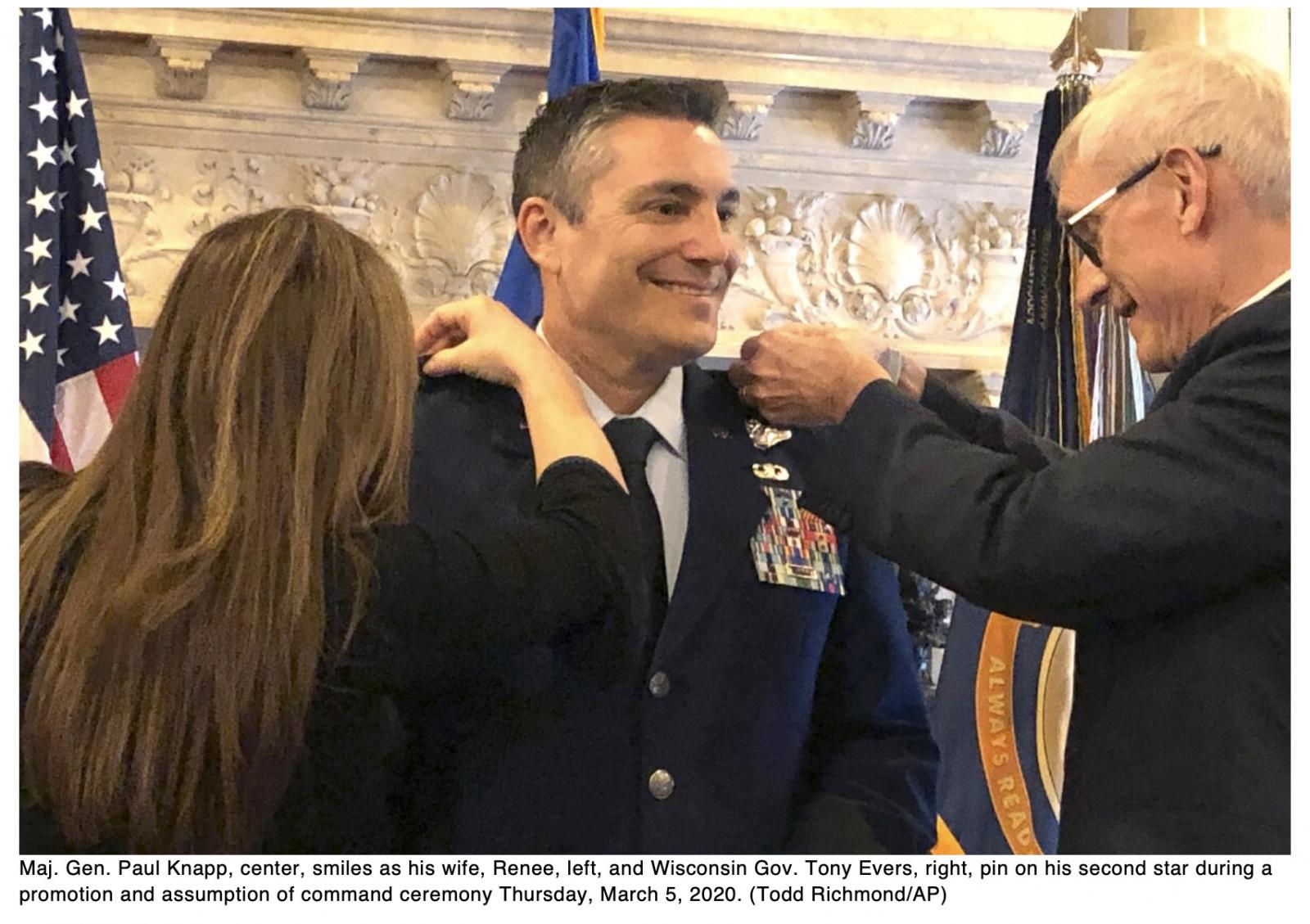  Governor swears in new Wisconsin National Guard leader