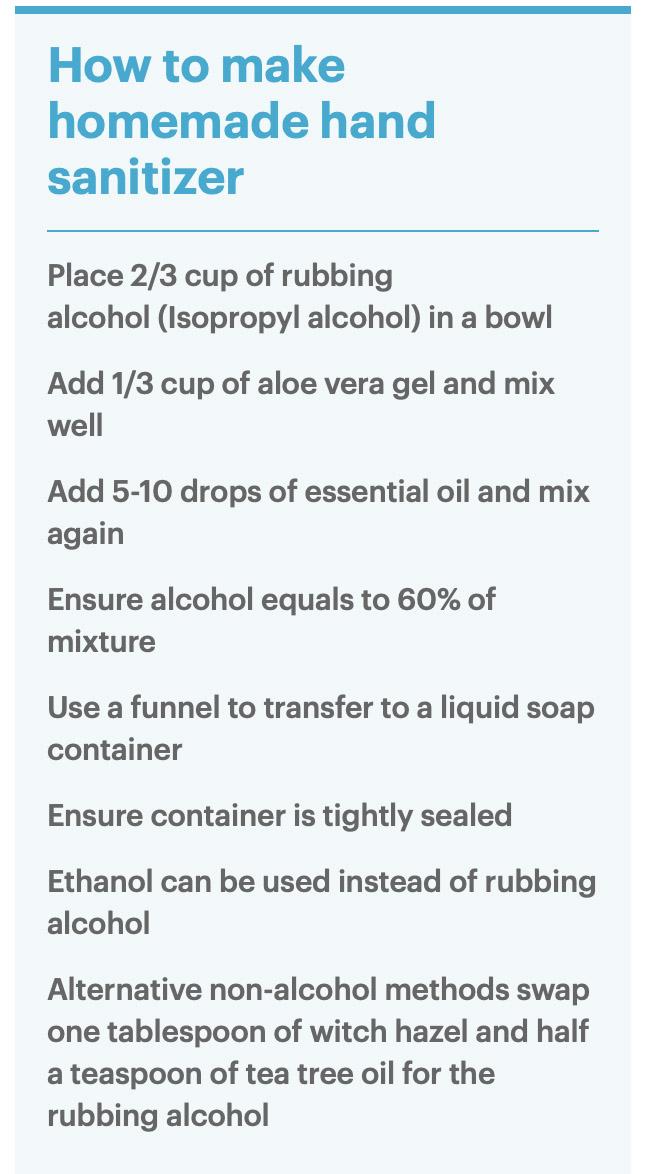  Homemade Hand Sanitizer Recipe