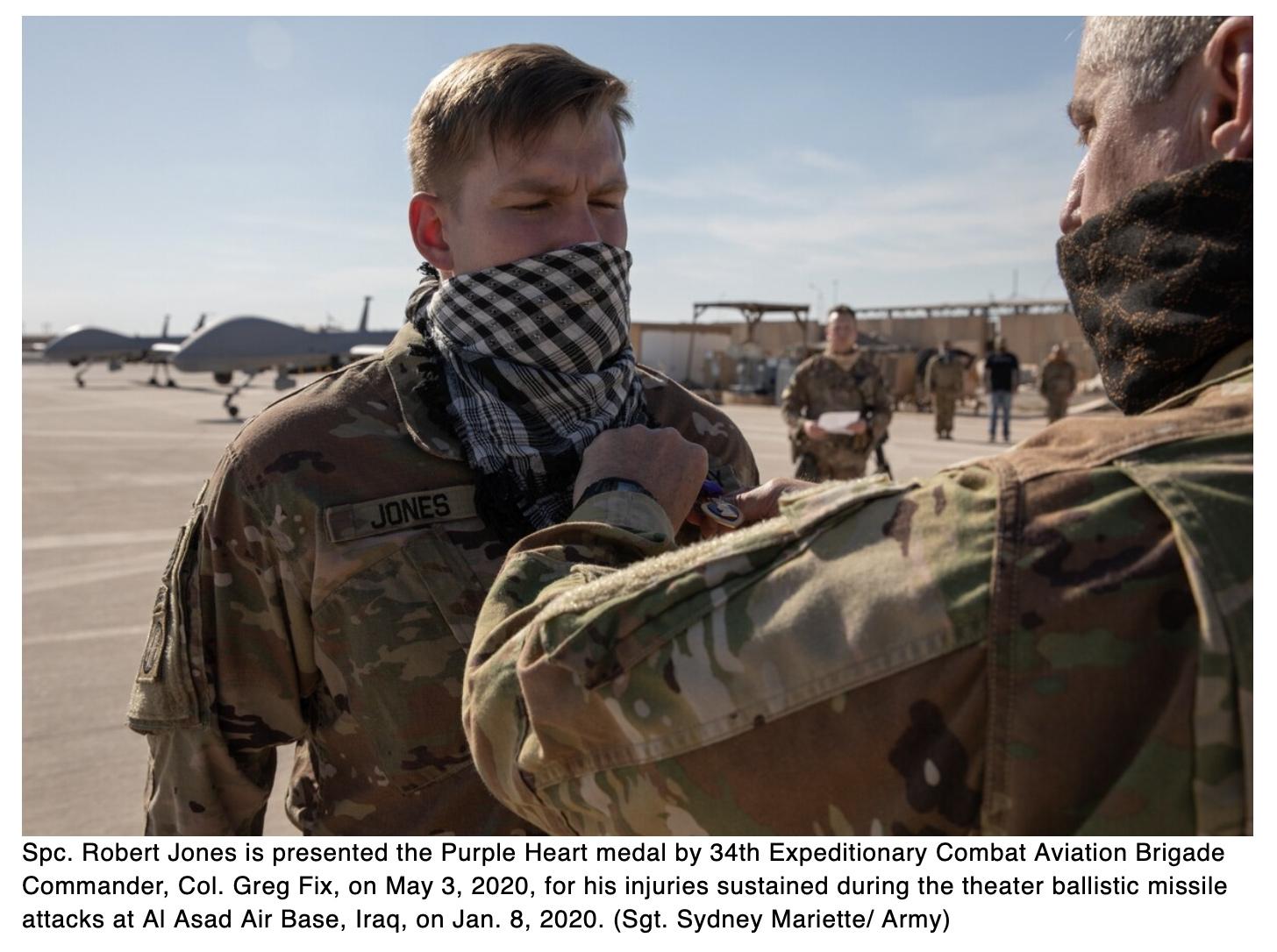  29 Purple Hearts approved for injuries sustained in Iran ballistic missile attack