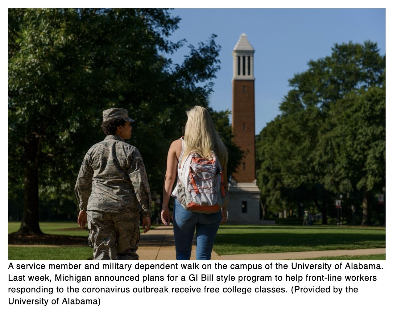 Michigan copies GI Bill benefits for civilians as calls increase for expanding the program beyond the military