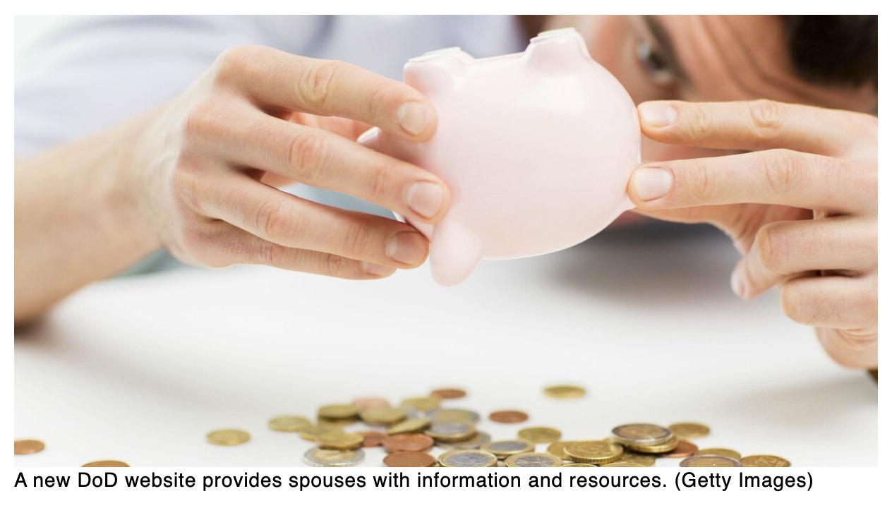  This new site is all about money for military spouses