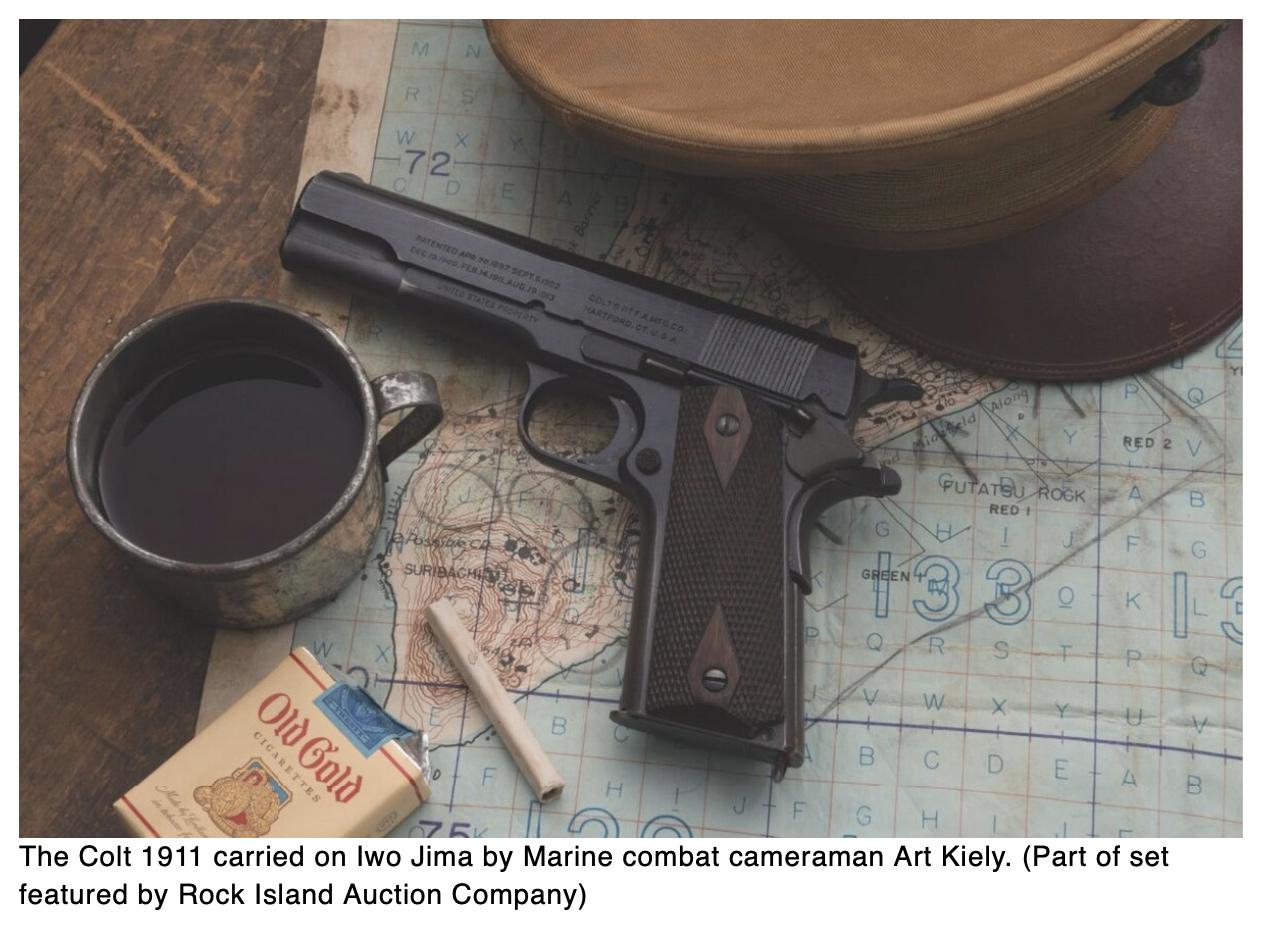  Colt 1911 pistol carried by Marine on Iwo Jima going up for auction