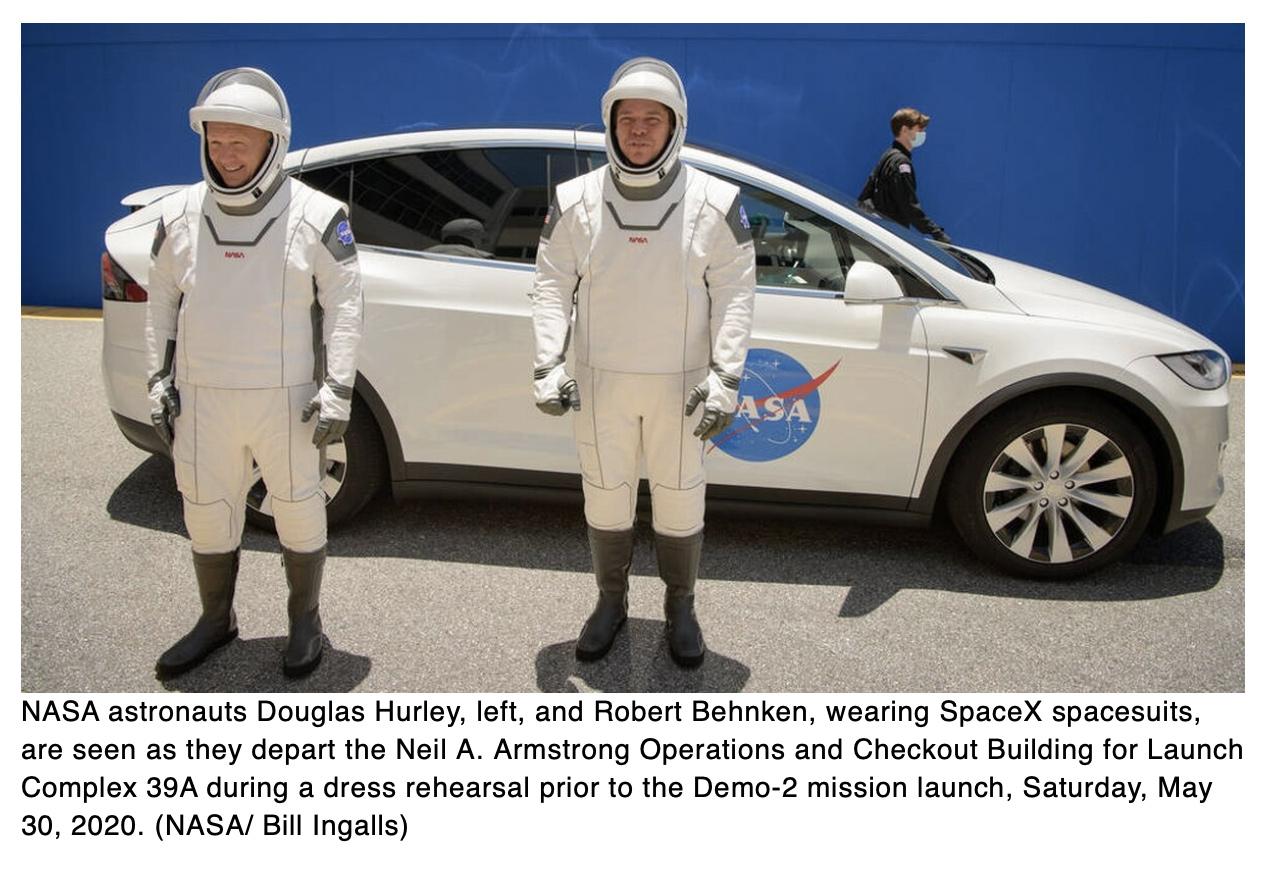  Weather forces scrub of Crew Dragon launch with two former military test pilots aboard