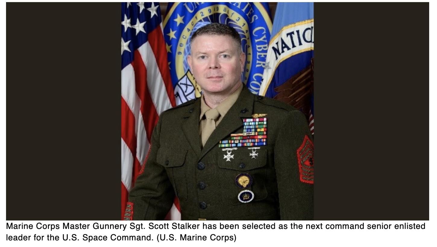 This Marine was just selected to become the next senior enlisted leader for US Space Command
