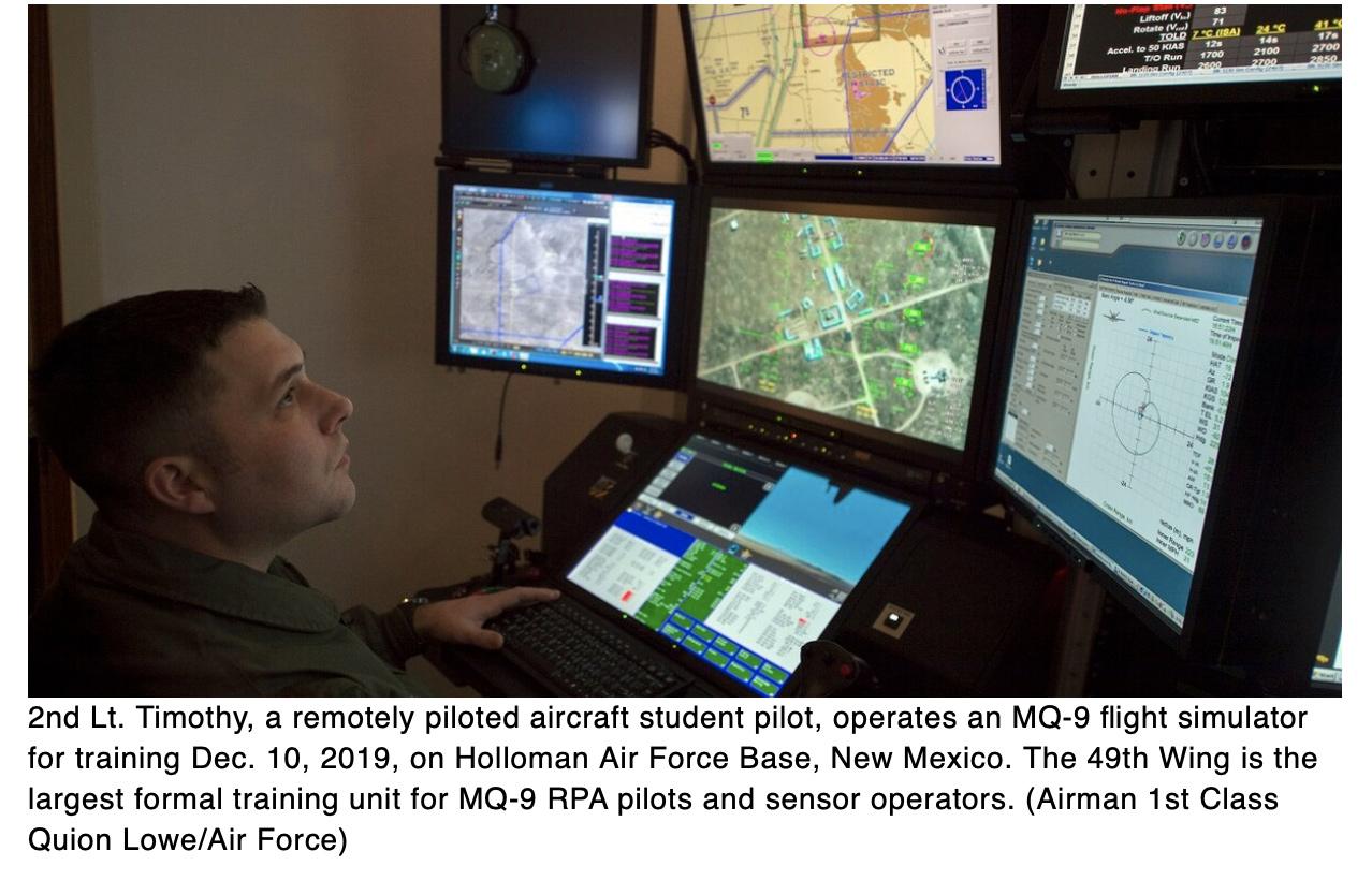  Air Force doesnt have enough drone pilots or sensor operators says GAO