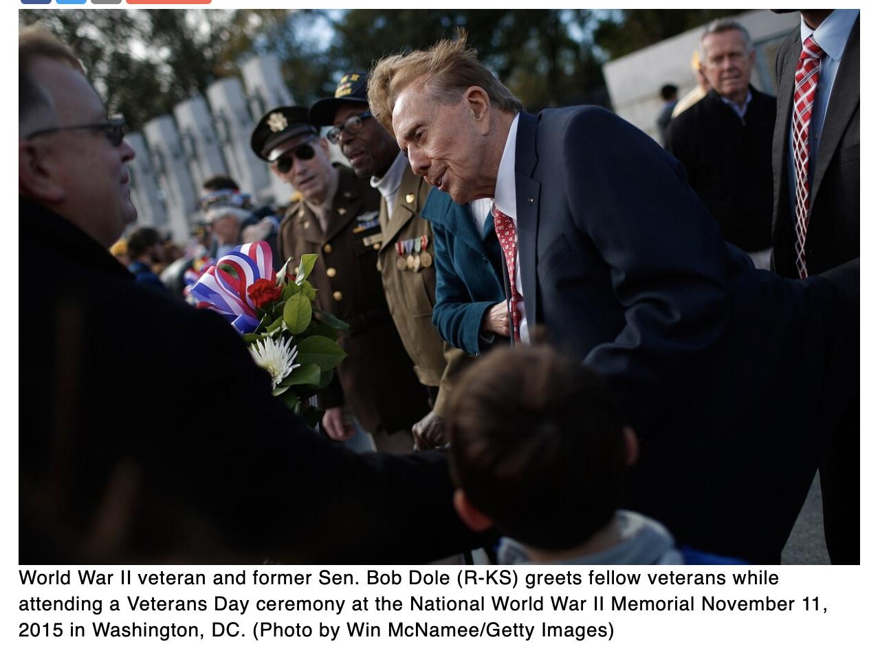 Help World War II hero and former Sen. Bob Dole celebrate his 97th birthday