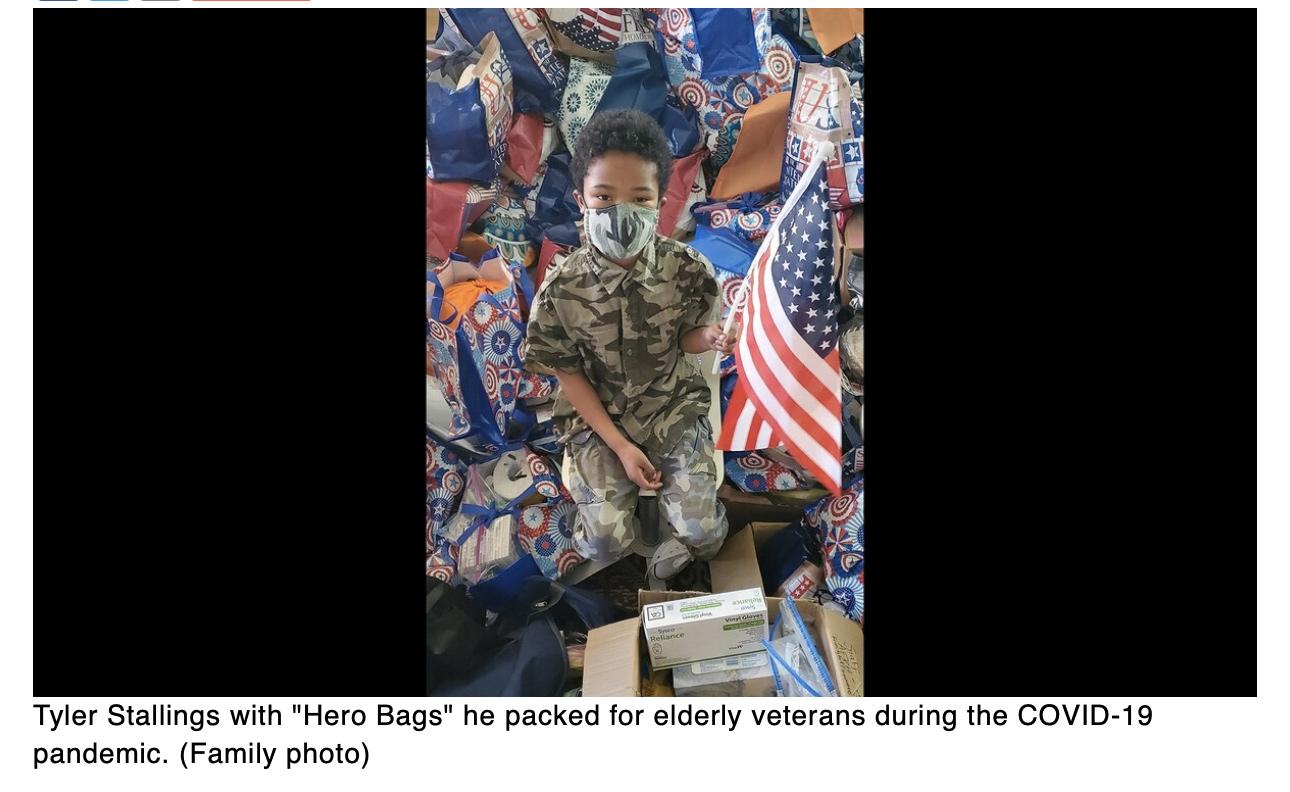  Meet the 8-year-old who raised about $100,000 to help veterans and their families