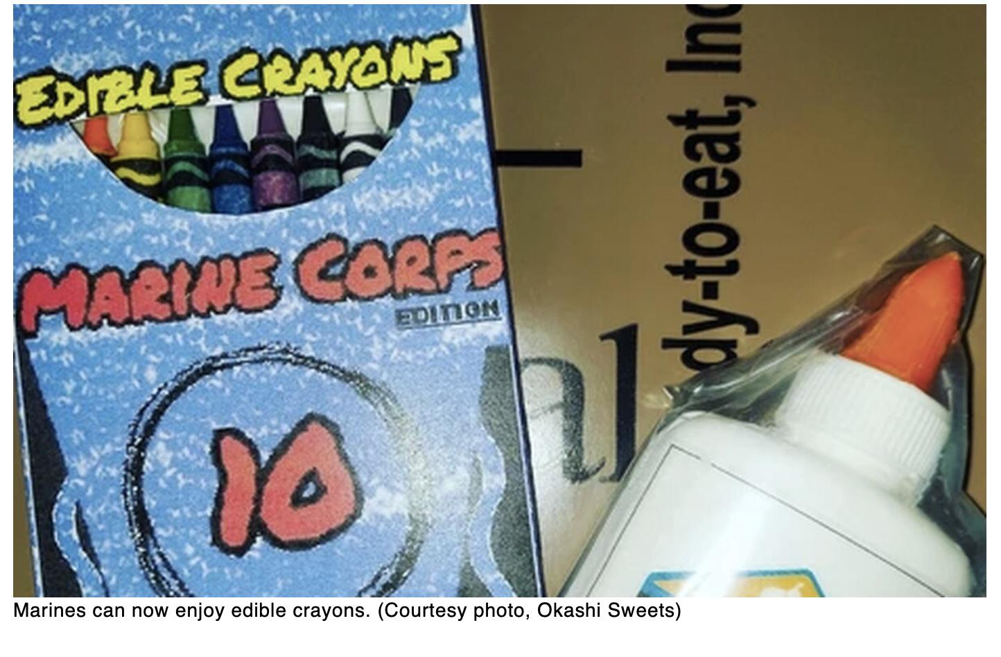 Someone finally made edible crayons for Marines