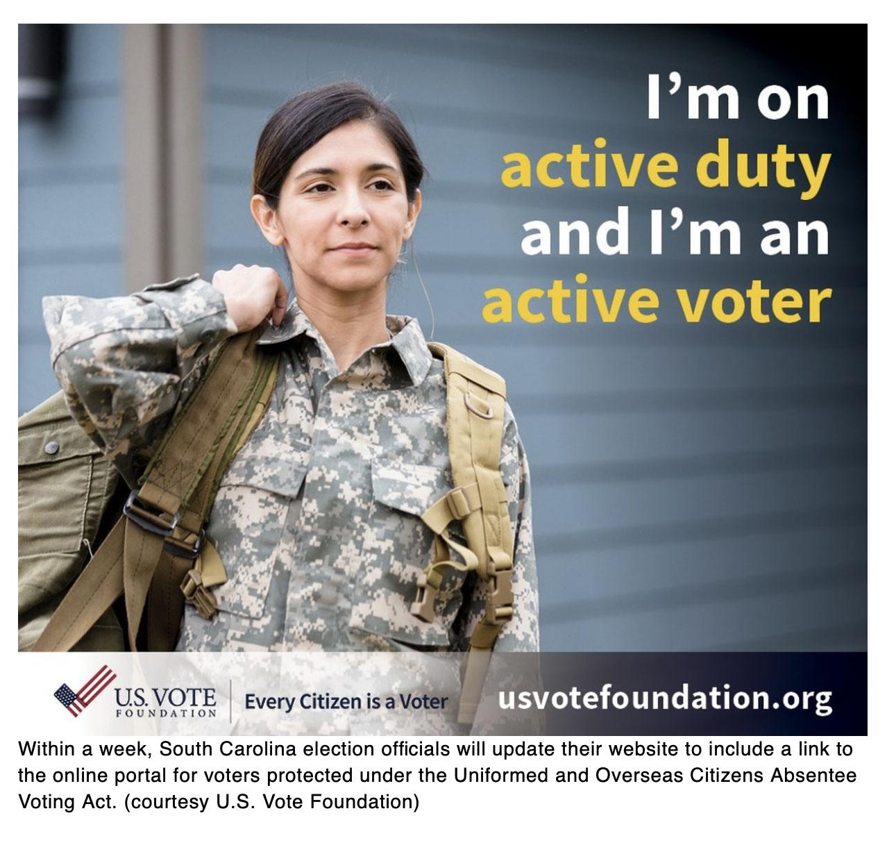  Another state adds online absentee voting option for military and overseas US citizens
