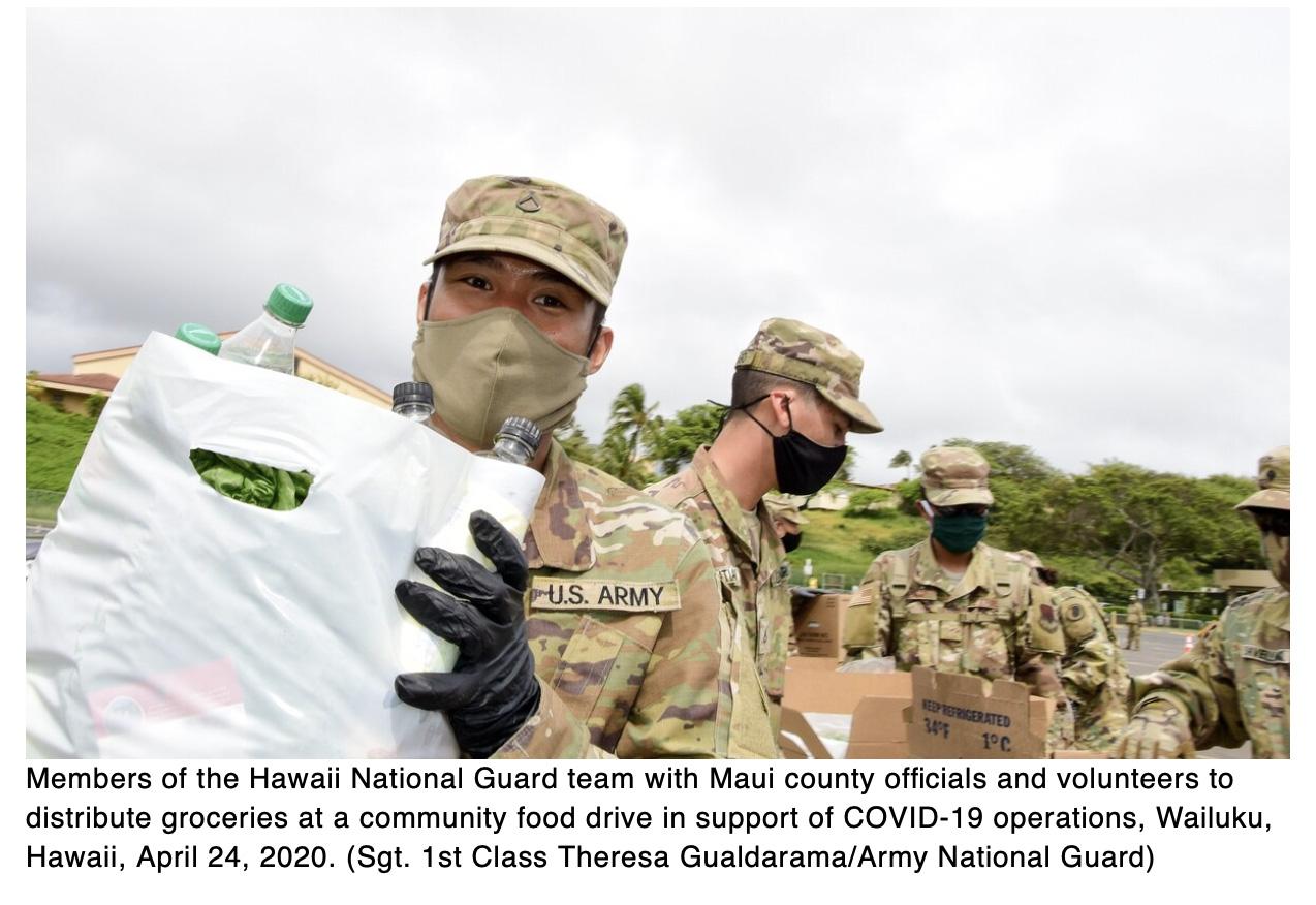  Federal funds extended for National Guard virus assistance for Hawaii, 47 other states
