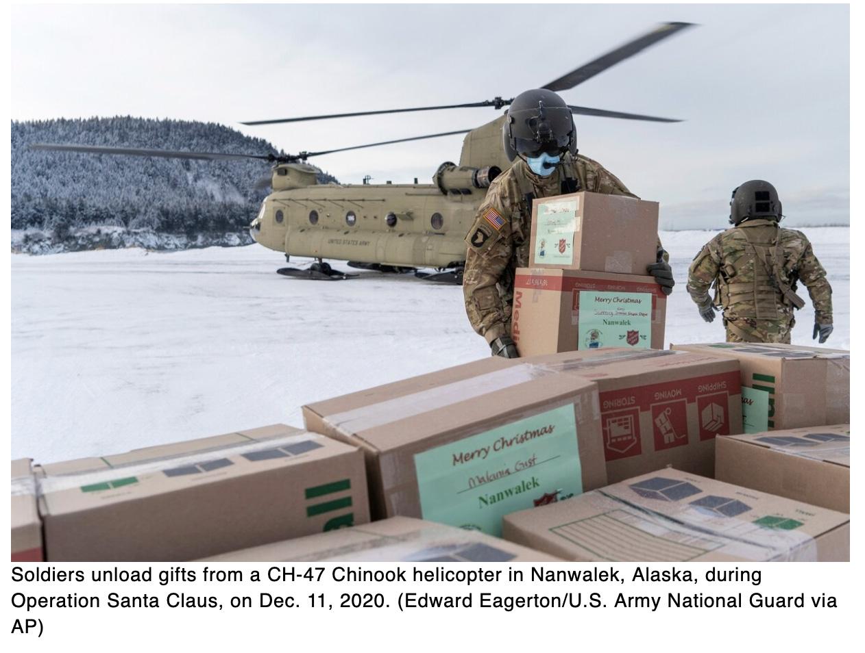 Pandemic prompts Alaska National Guard to scale back Operation Santa Claus