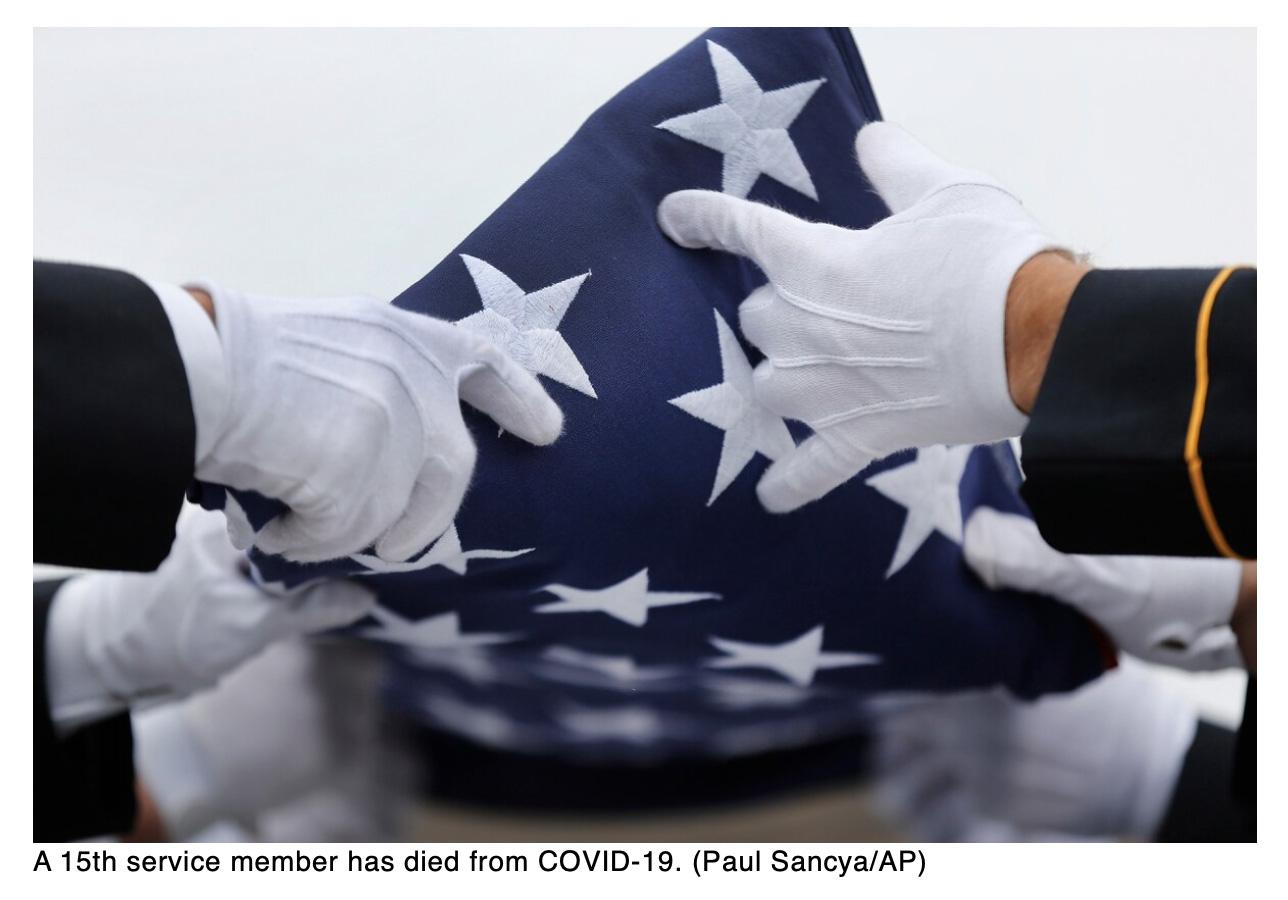  A Fort Lee instructor is the 15th service member, 2nd active-duty soldier, to die from COVID-19