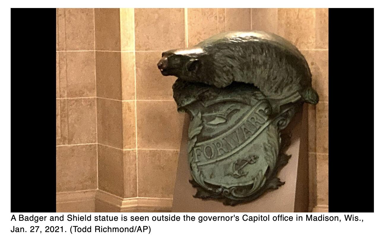  Navy pauses plan to move Wisconsin badger statue to Virginia museum