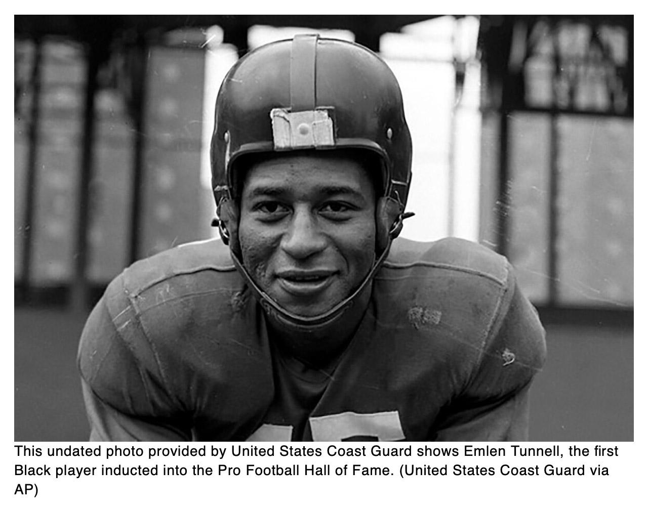  Coast Guard honors Black veteran, NFL great Emlen Tunnell