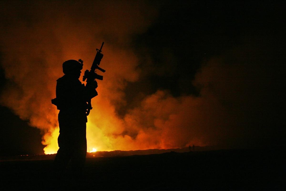 A service member watches over a the burn pit in Al Anbar Province of Iraq in May 2007. (Cpl. Samuel D. Corum/Marine Corps) Sweeping health and benefits changes could come soon for vets suffering toxic exposure ills
