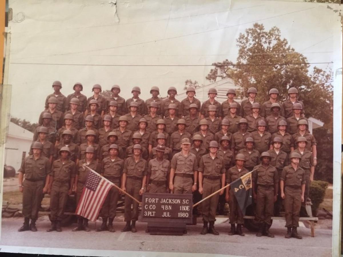 Staff Sgt. Clark Jordon â€” second row from the top, third from the right â€” during basic training graduation in 1980. (Courtesy photo) Never too old? Meet a soldier who re-joined at 47 and is retiring in his 60s