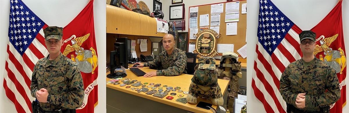 Gunnery Sgt. Kuan Huang, Sgt. Kyle Lewis and Lance Cpl. Noah Mesimer sprang into action when the Kingston, Jamaica, embassy received a bomb threat. (Marine Corps) 3 Marine security guards nominated for meritorious honor award after Jamaica embassy bomb threat