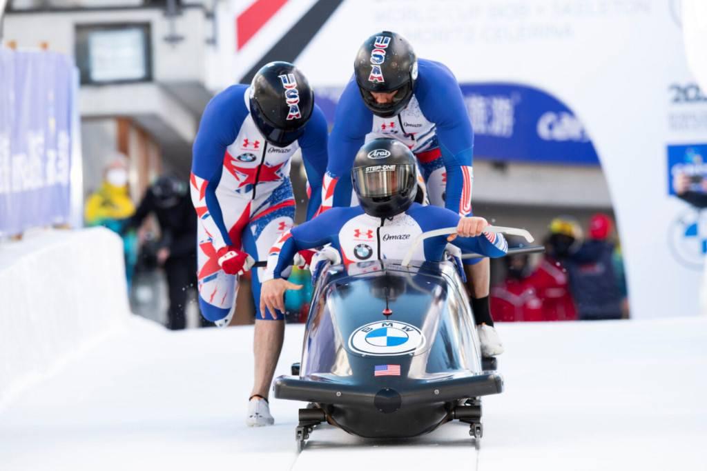 Team USA bobsled competitors and Army soldiers Specs. Frank Del Duca and Hakeem Abdul Saboor will be representing the U.S. in the 2022 Beijing Winter Olympics. (Sgt. Michael Hunnisett/ U.S. Army) Here are the troops competing in the Beijing Winter Olympics