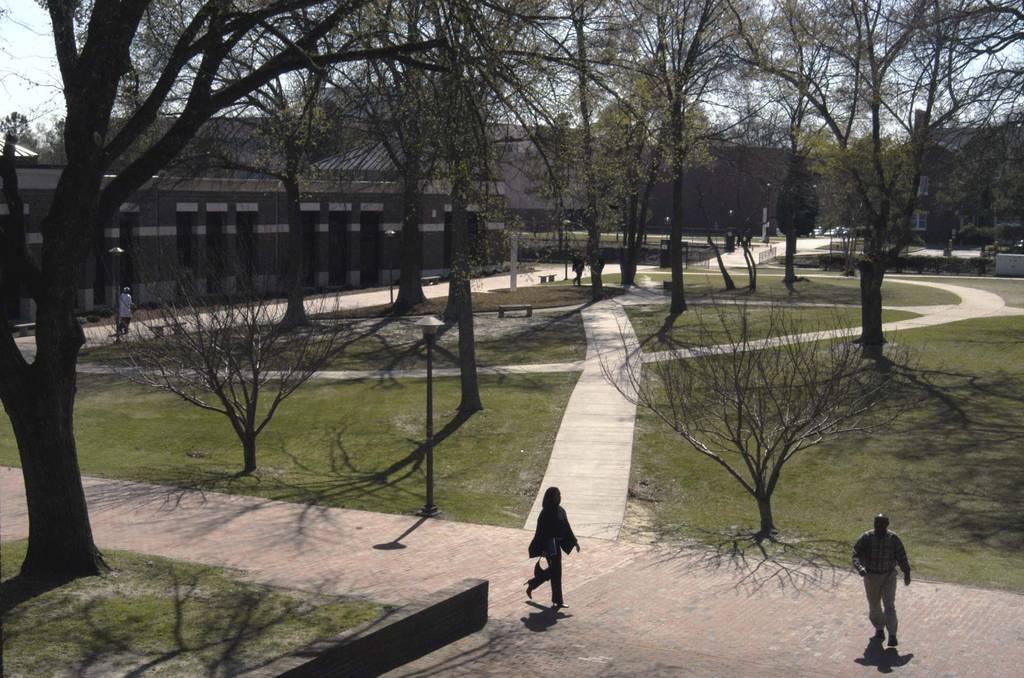 Students walk along the Fayetteville State University campus in Fayetteville, N.C., on March 23, 2004. (Karen Tam/AP) Free tuition for military students part of push to help minority vets, families