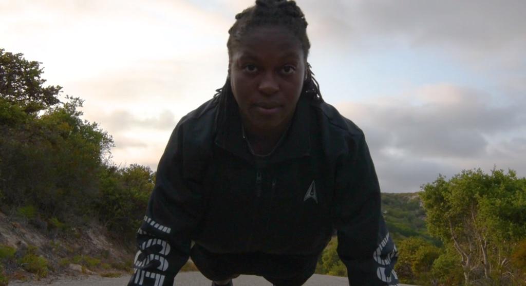 The U.S. Space Force has started testing its first official physical training uniform, as shown in a screenshot of a September 2021 video with 2021 NCAA steeplechase champion 2nd Lt. Mahala Norris. (Airman Kadielle Shaw/Sp Hereâ€™s the Space Forceâ€™s plan to ditch annual fitness testing