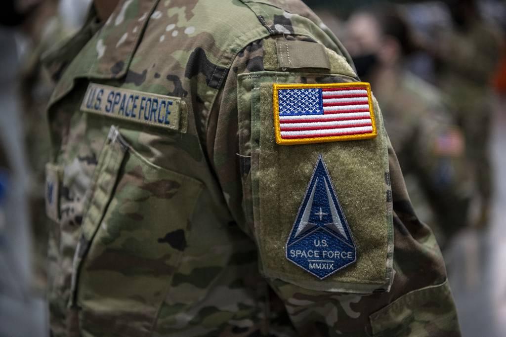 U.S. airmen assigned to Travis Air Force Base, Calif., transition into the U.S. Space Force during a ceremony at the 621st Contingency Response Wing, Feb. 12, 2021. (Nicholas Pilch/Air Force) Space race for an identity: Why the Space Force needs beards