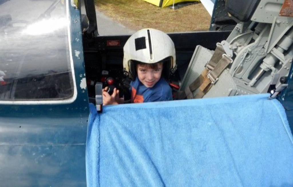 Matthew Gallagher, son of Gunnery Sgt. Scott Gallagher, passed away in May, but always dreamed of becoming a pilot and astronaut. (Scott Gallagher and family) Marine wants to fulfill late son’s dream with a trip to the moon