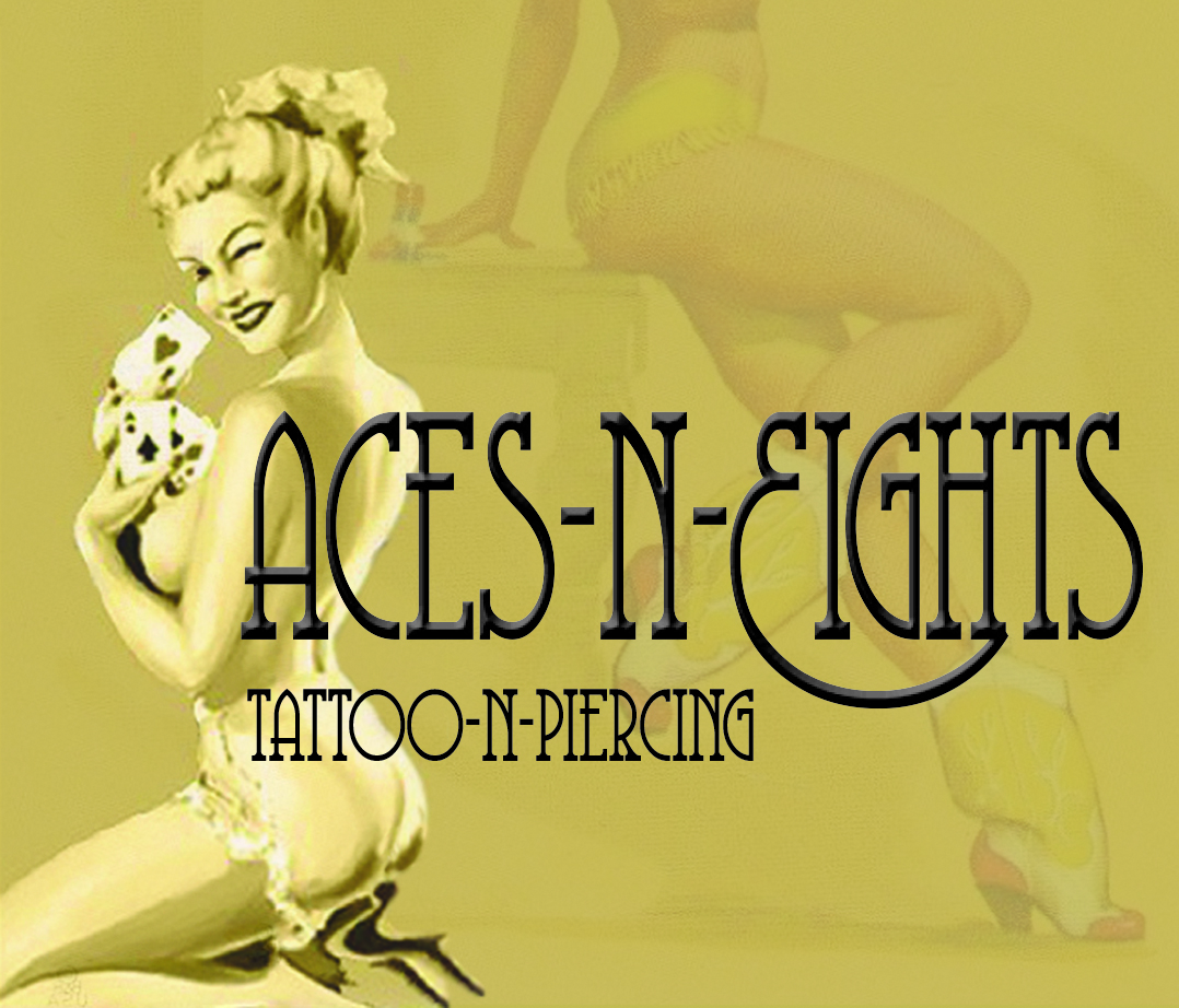 Logo: Aces N Eights Tattoo