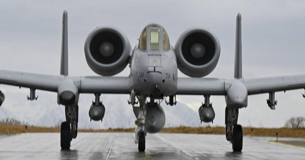 Enlarge A Warthog assigned to the 104th Fighter Squadron, Maryland Air National Guard, taxis at... 